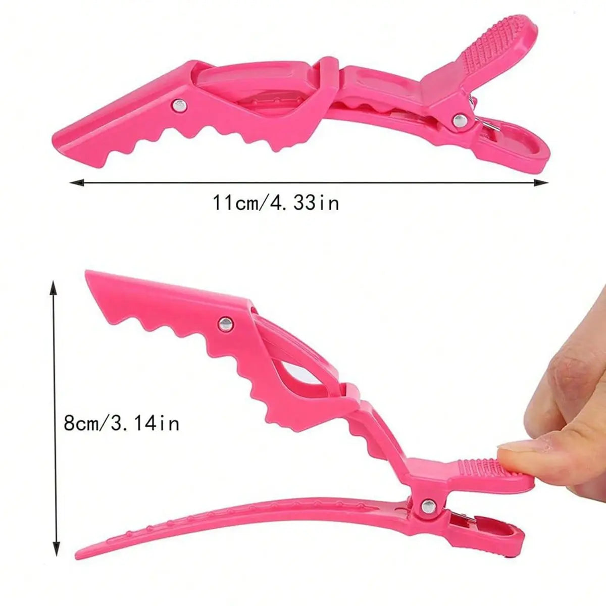 PINK & BLACK HAIR CLIPS